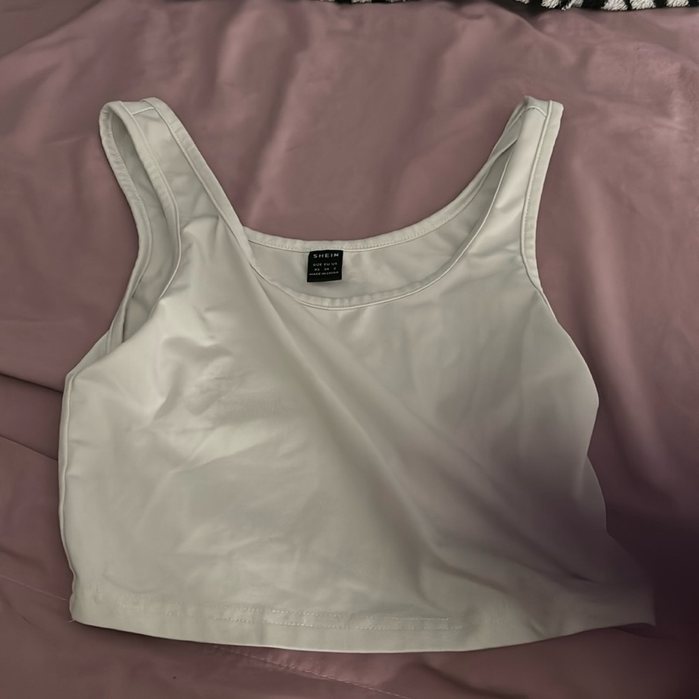 white tank top